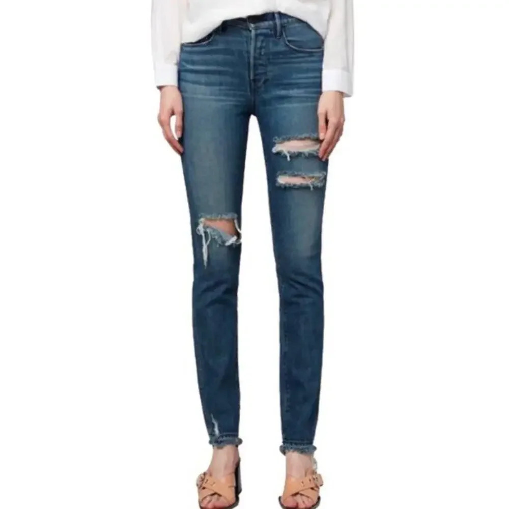 3x1 W4 Shelter Slim Jeans Swift Women's 29 Button Fly Denim Classic Americana